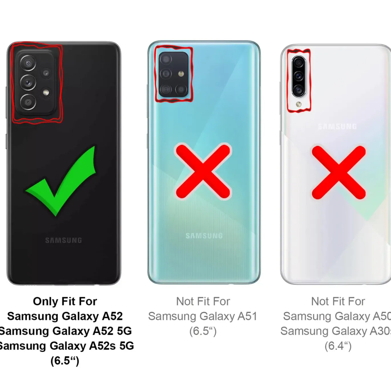 Samsung Galaxy A52 / A52 5G / A52S 5G - 9H Displayschutzfolie 2x Display & Kamera