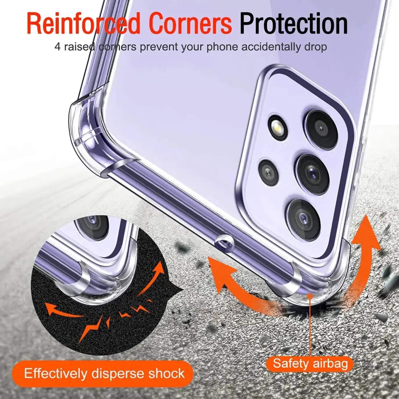 Samsung Galaxy A52 / A52 5G / A52S 5G - Stoßfestes Clear Case