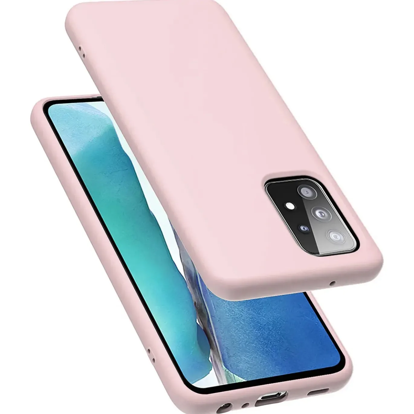 Samsung Galaxy A52 / A52 5G / A52S 5G - Silikon Case mit Mikrofaser-Innenseite