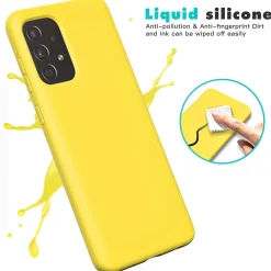 Samsung Galaxy A52 / A52 5G / A52S 5G - Silikon Case mit Mikrofaser-Innenseite