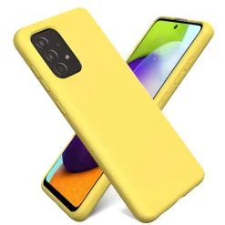 Samsung Galaxy A52 / A52 5G / A52S 5G - Silikon Case mit Mikrofaser-Innenseite