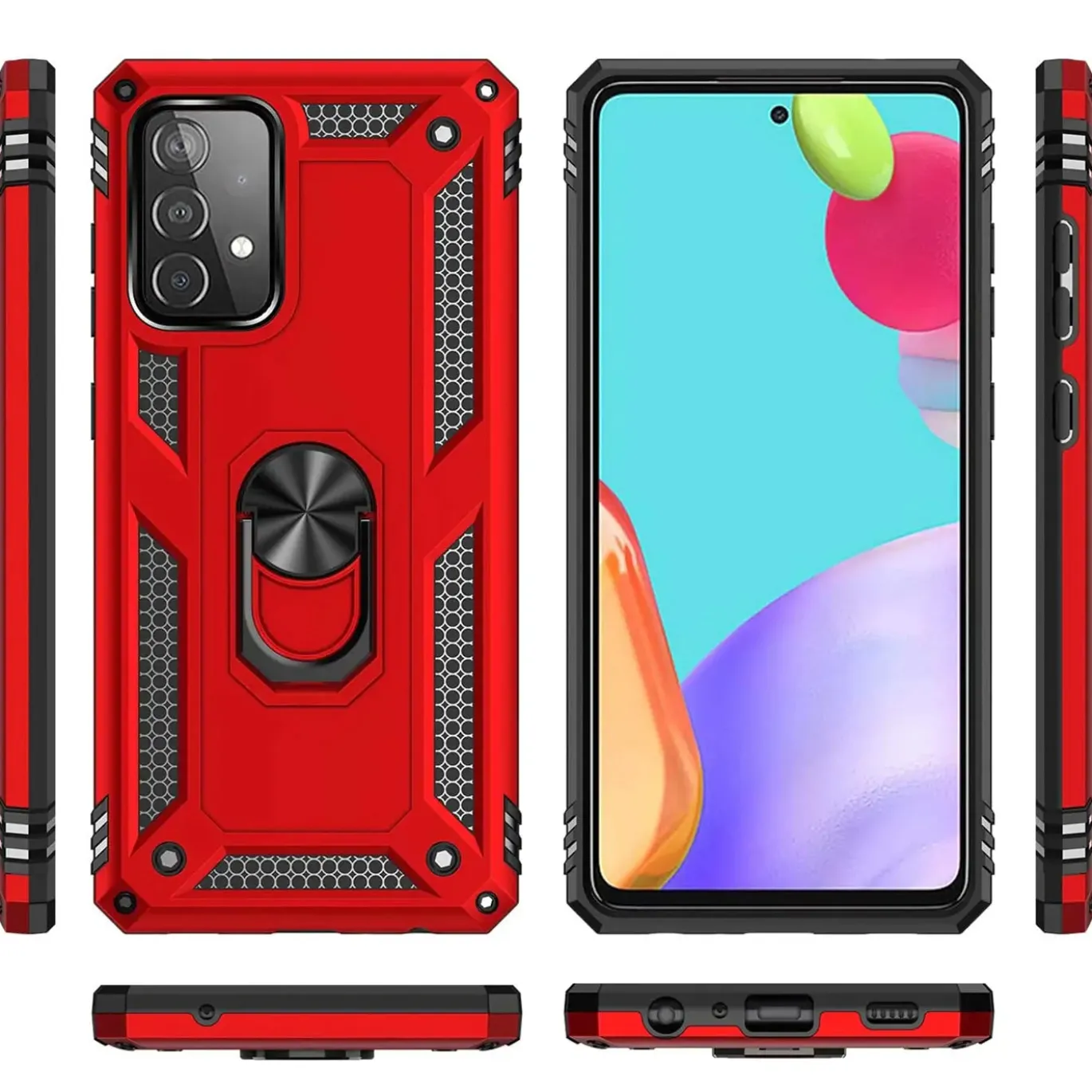 Samsung Galaxy A52 / A52 5G / A52S 5G - Outdoor Hardcase mit Ringhalter