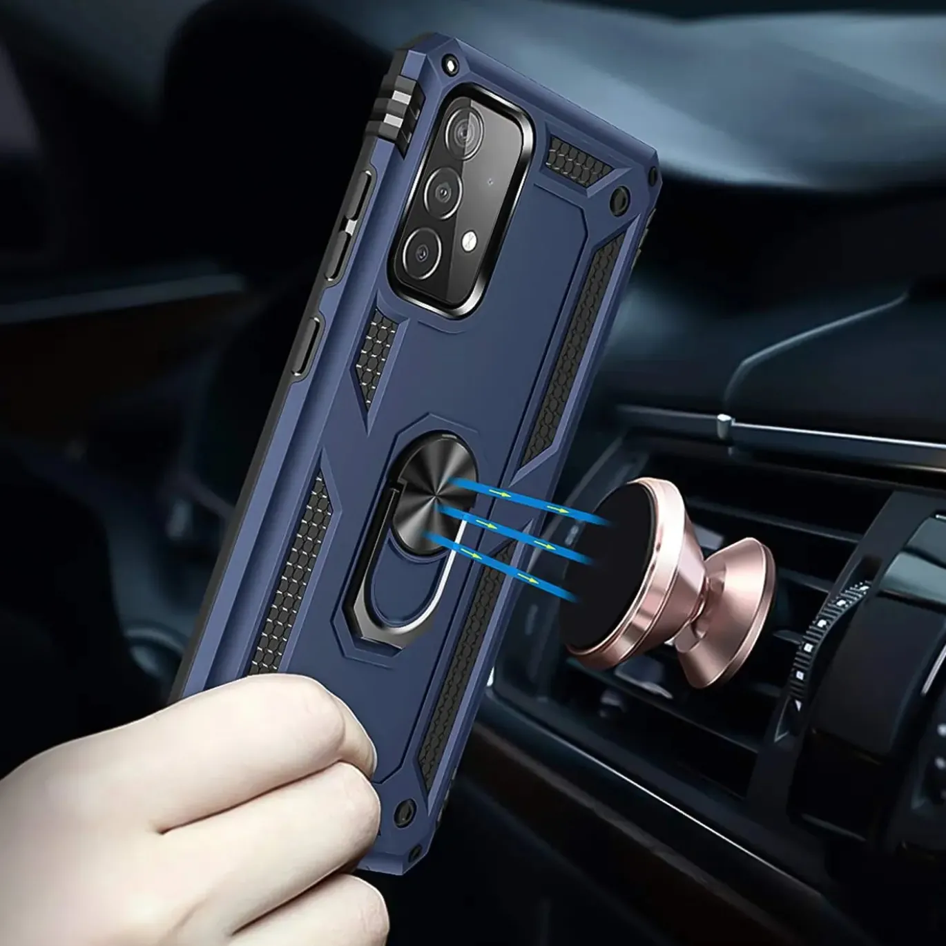 Samsung Galaxy A52 / A52 5G / A52S 5G - Outdoor Hardcase mit Ringhalter