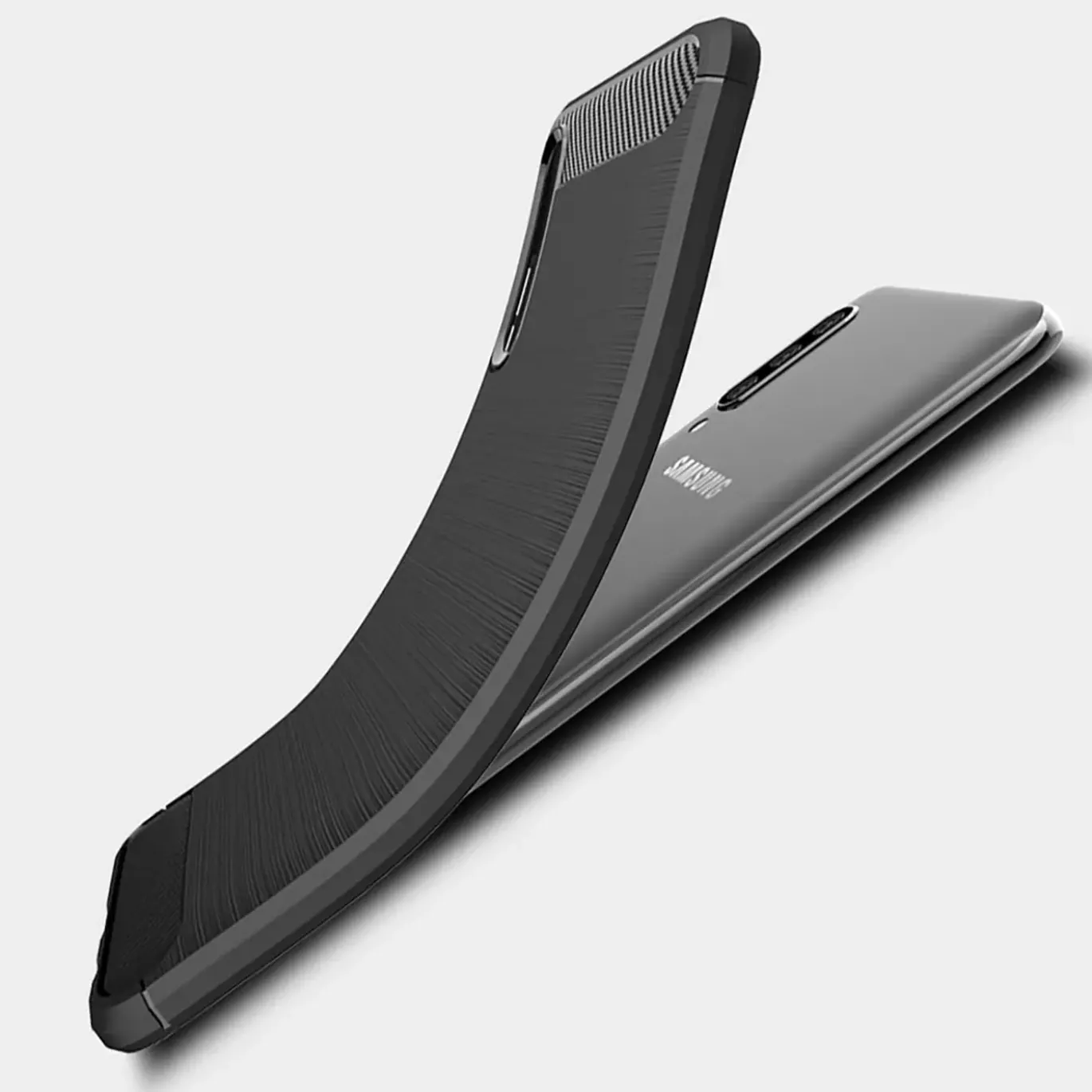Samsung Galaxy A50 / A30s - Carbon Case Hülle, stoßfest