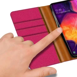 Samsung Galaxy A50 / A30s - Jeanslook Klapphülle mit Kartenfach