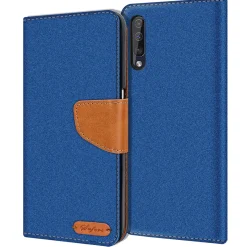 Samsung Galaxy A50 / A30s - Jeanslook Klapphülle mit Kartenfach