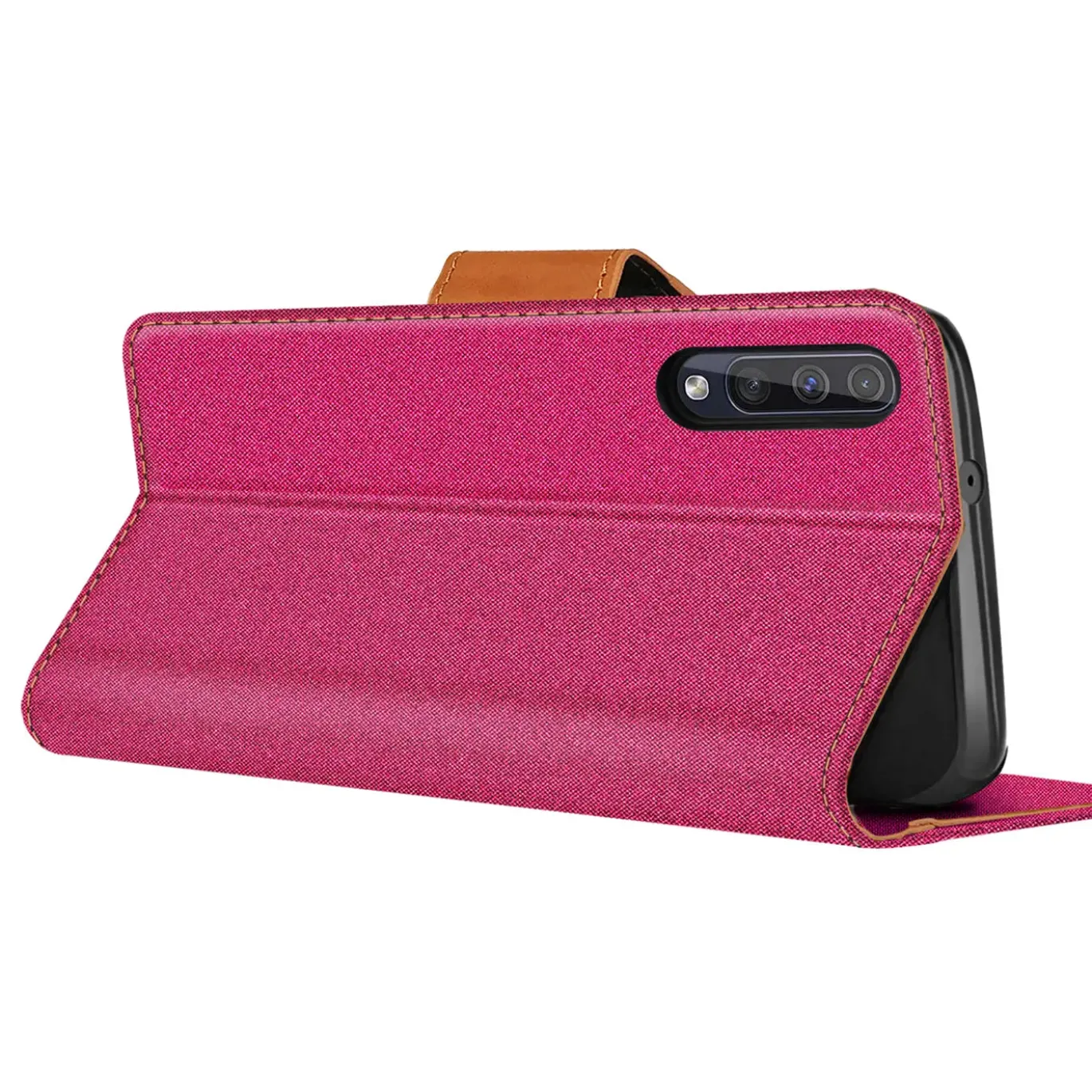Samsung Galaxy A50 / A30s - Jeanslook Klapphülle mit Kartenfach