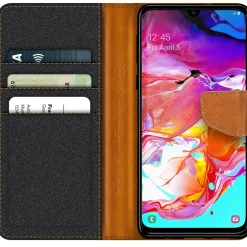 Samsung Galaxy A70 / A70s - Jeanslook Klapphülle mit Kartenfach