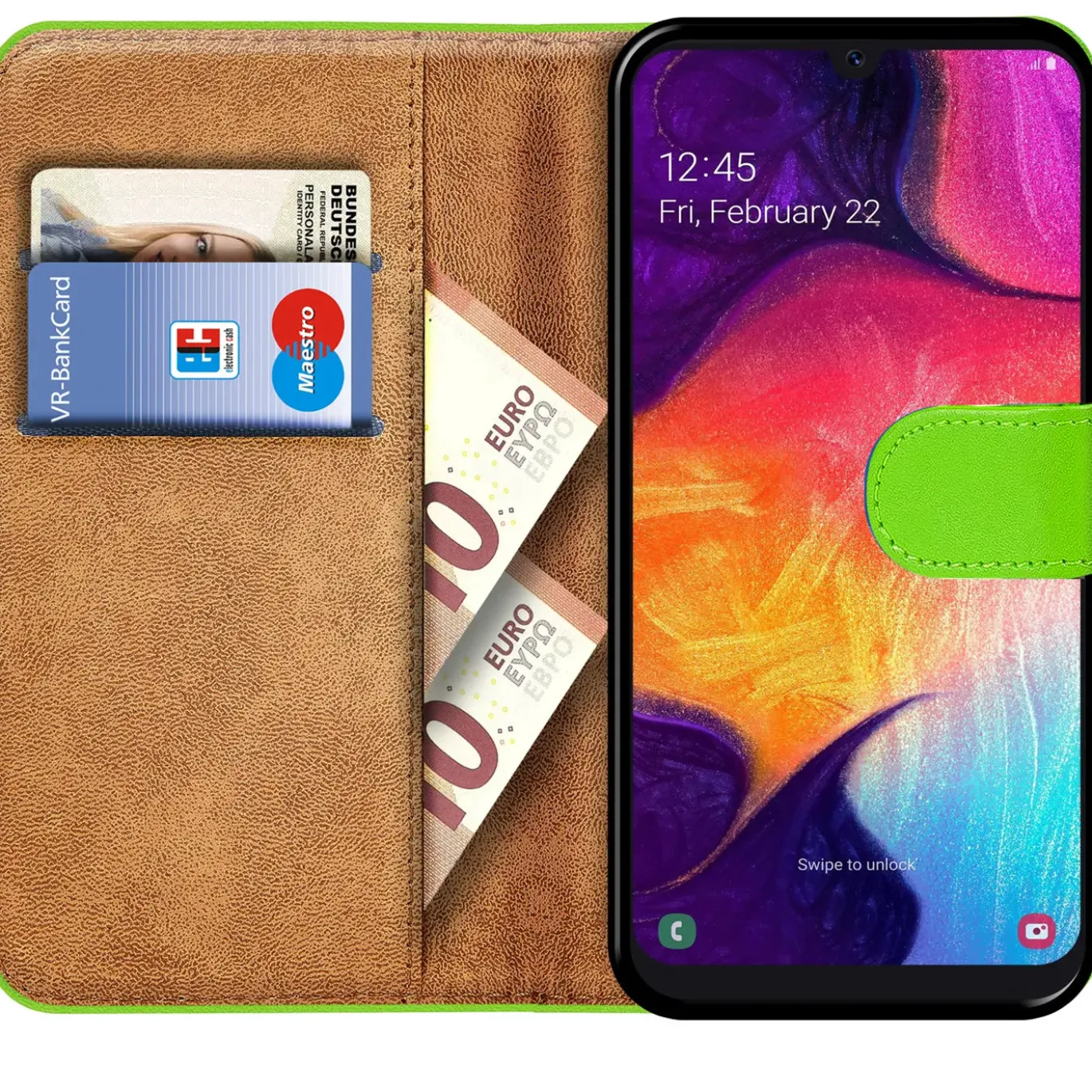 Samsung Galaxy A50 / A30s - Klapphülle mit Kartenfächern