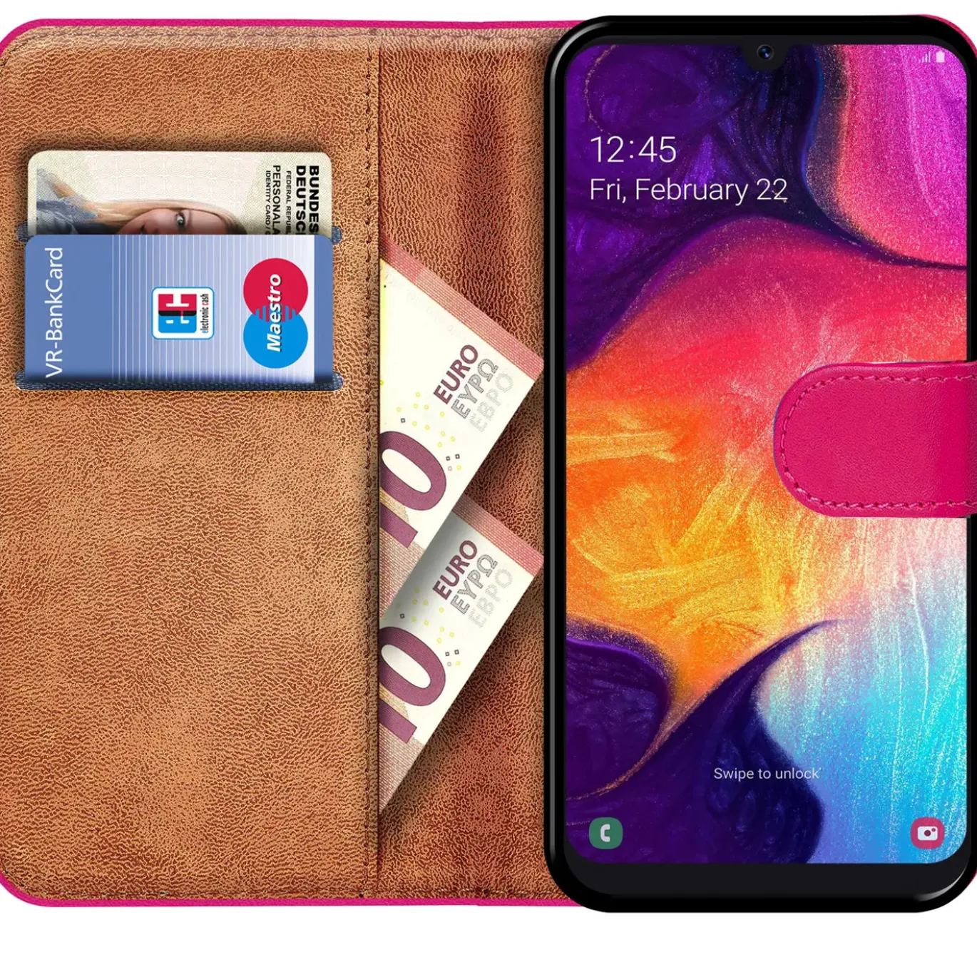 Samsung Galaxy A50 / A30s - Klapphülle mit Kartenfächern