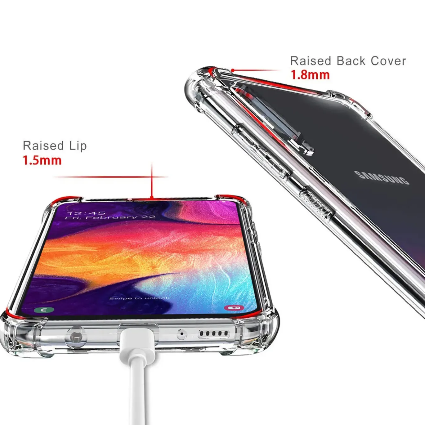 Samsung Galaxy A50 / A30s - Stoßfestes Clear Case
