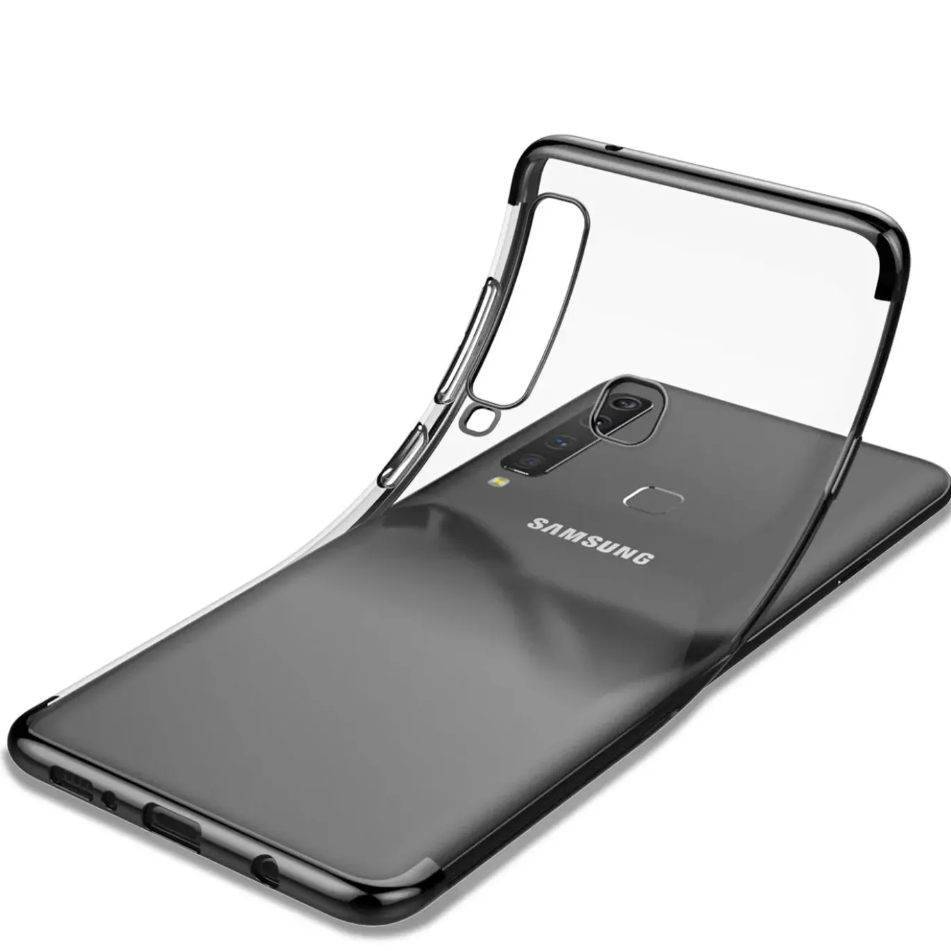 Samsung Galaxy A70 / A70s - Transparente Hülle mit Akzenten