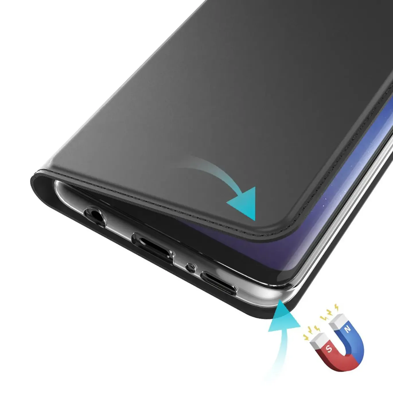 Samsung Galaxy A71 - Booklet Case mit Magnetverschluss