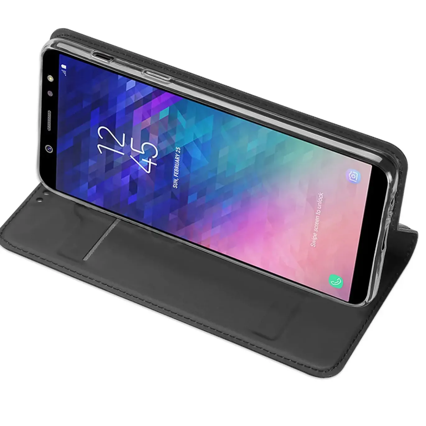 Samsung Galaxy A6 - Booklet Case mit Magnetverschluss