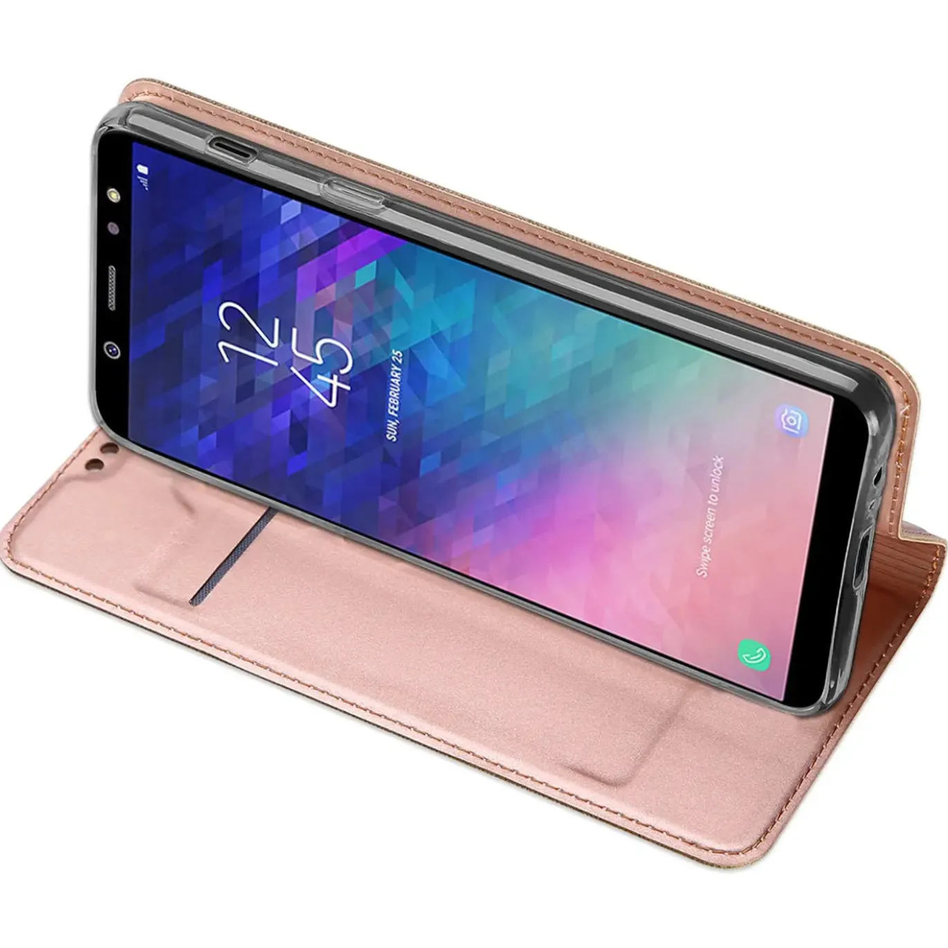 Samsung Galaxy A6 - Booklet Case mit Magnetverschluss