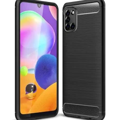 Samsung Galaxy A31 - Carbon Case Hülle, stoßfest