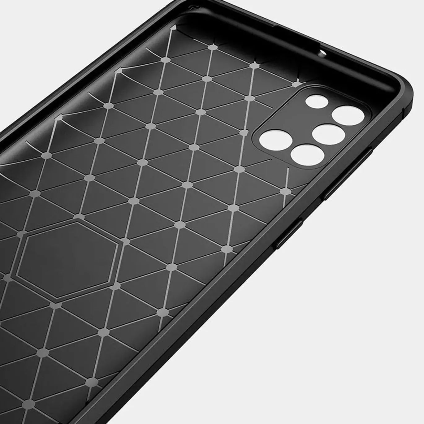 Samsung Galaxy A31 - Carbon Case Hülle, stoßfest