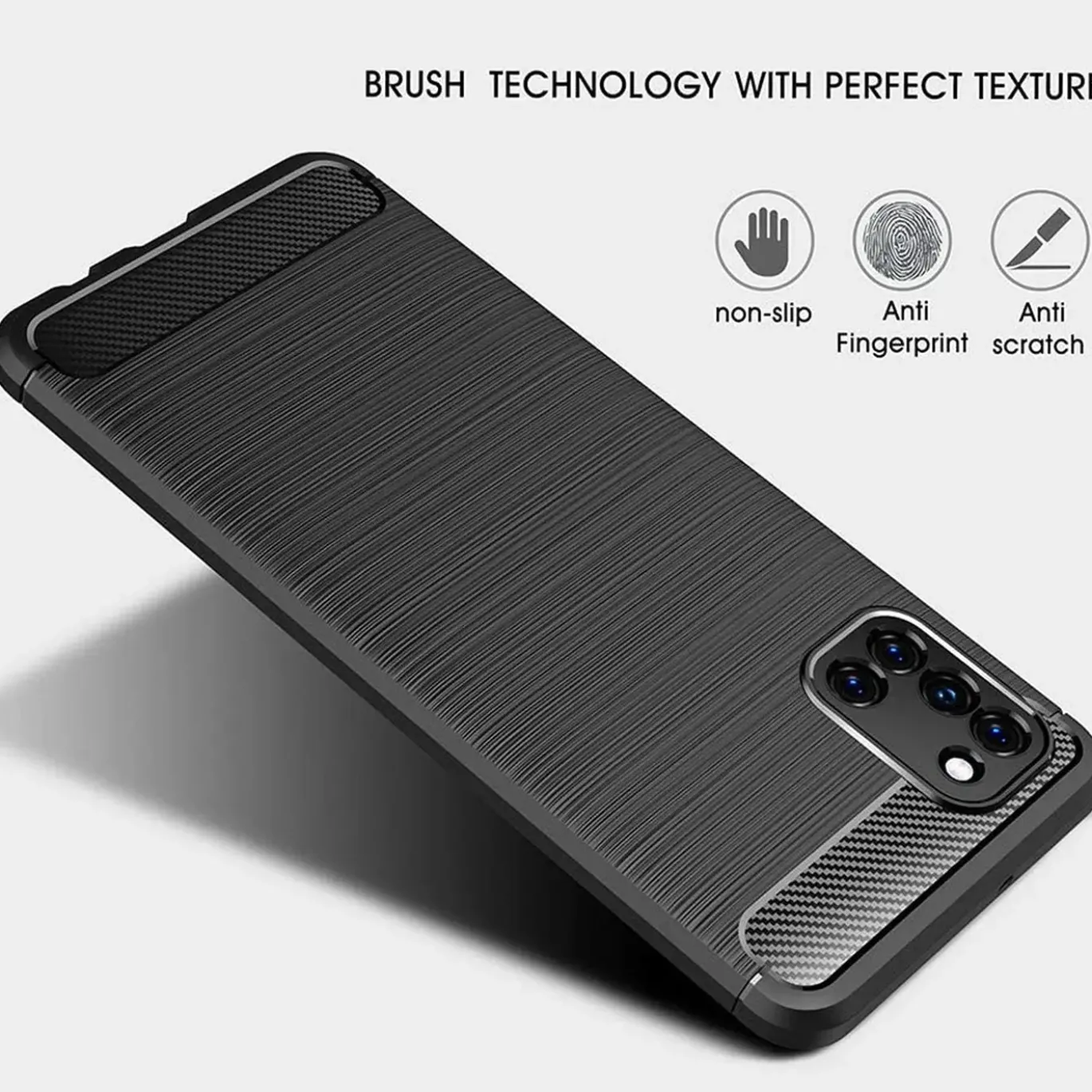 Samsung Galaxy A31 - Carbon Case Hülle, stoßfest