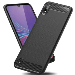 Samsung Galaxy A10 - Carbon Case Hülle, stoßfest
