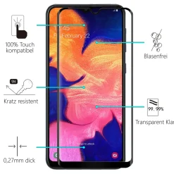 Samsung Galaxy A41 - Fullscreen 9H Panzerglas Displayglas