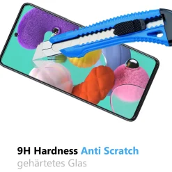 Samsung Galaxy A51 - 9H Displayschutzfolie 2x Display & Kamera