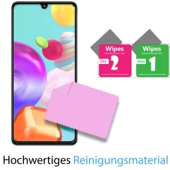 Samsung Galaxy A41 - 9H Displayschutzfolie 2x Display & Kamera