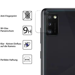 Samsung Galaxy A41 - 9H Displayschutzfolie 2x Display & Kamera