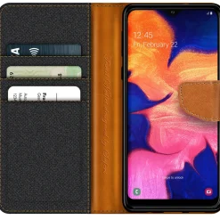 Samsung Galaxy A10 - Jeanslook Klapphülle mit Kartenfach