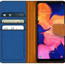 Samsung Galaxy A10 - Jeanslook Klapphülle mit Kartenfach