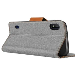 Samsung Galaxy A10 - Jeanslook Klapphülle mit Kartenfach
