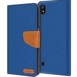 Samsung Galaxy A10 - Jeanslook Klapphülle mit Kartenfach