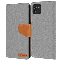 Samsung Galaxy A03 - Jeanslook Klapphülle mit Kartenfach