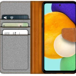 Samsung Galaxy A72 - Jeanslook Klapphülle mit Kartenfach