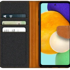 Samsung Galaxy A72 - Jeanslook Klapphülle mit Kartenfach