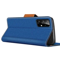 Samsung Galaxy A72 - Jeanslook Klapphülle mit Kartenfach