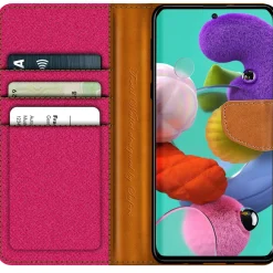 Samsung Galaxy A51 - Jeanslook Klapphülle mit Kartenfach