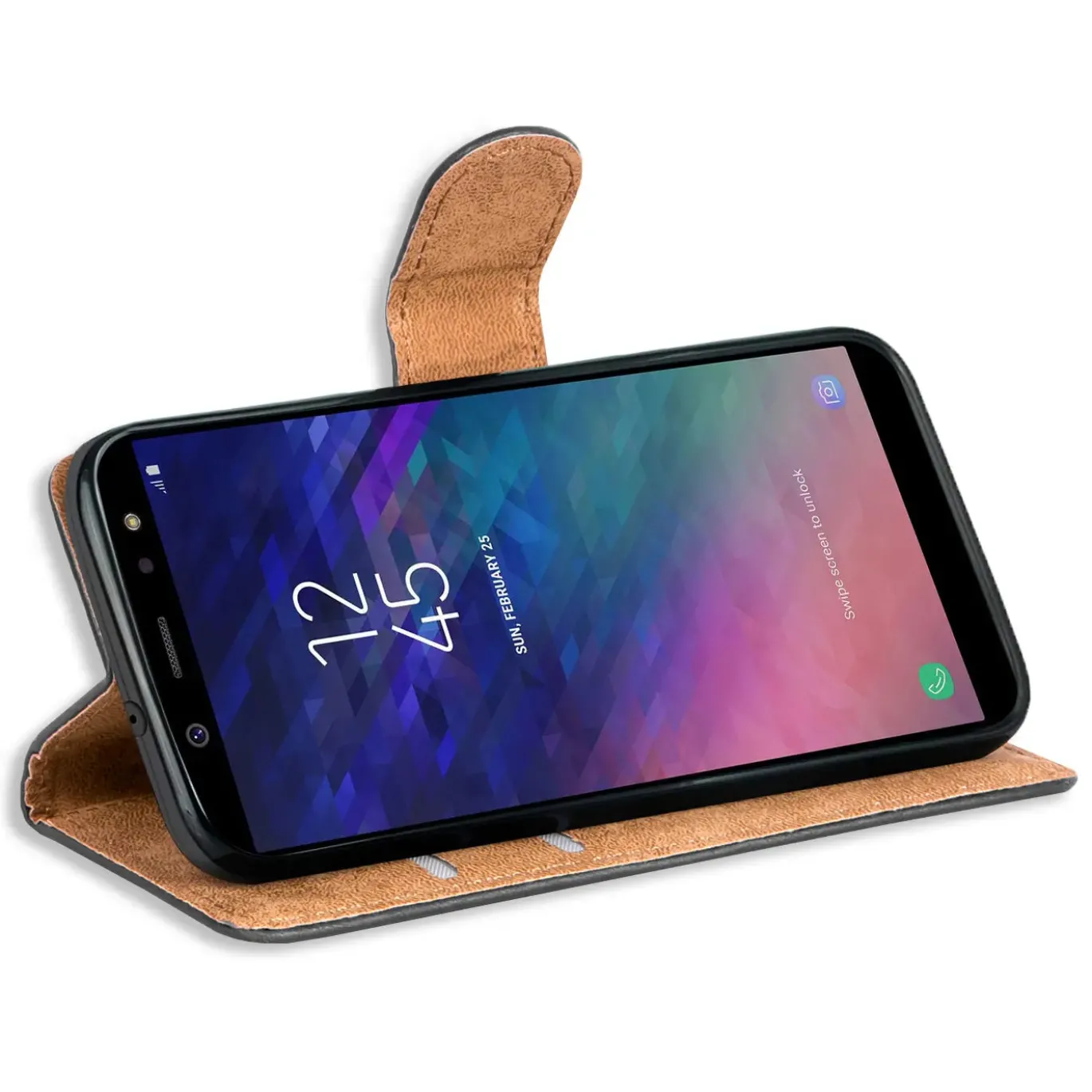 Samsung Galaxy A6 - Klapphülle mit Kartenfächern