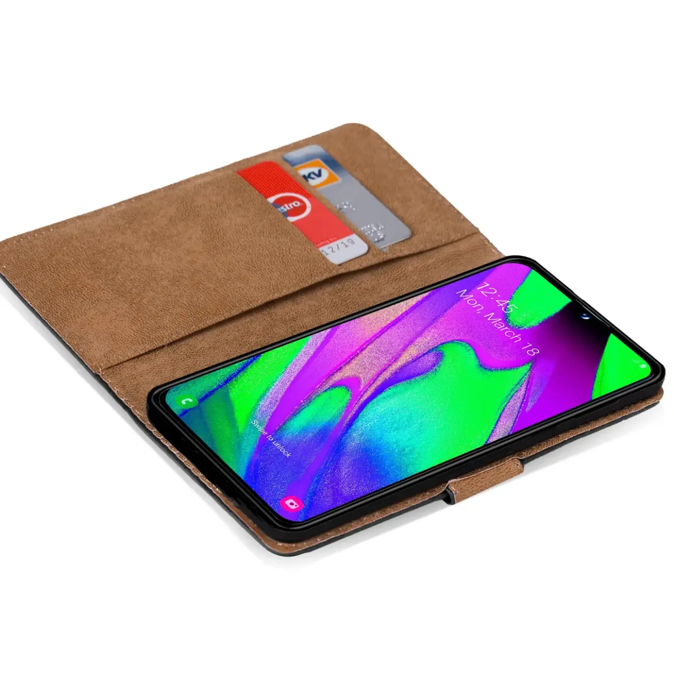 Samsung Galaxy A40 - Klapphülle mit Kartenfächern