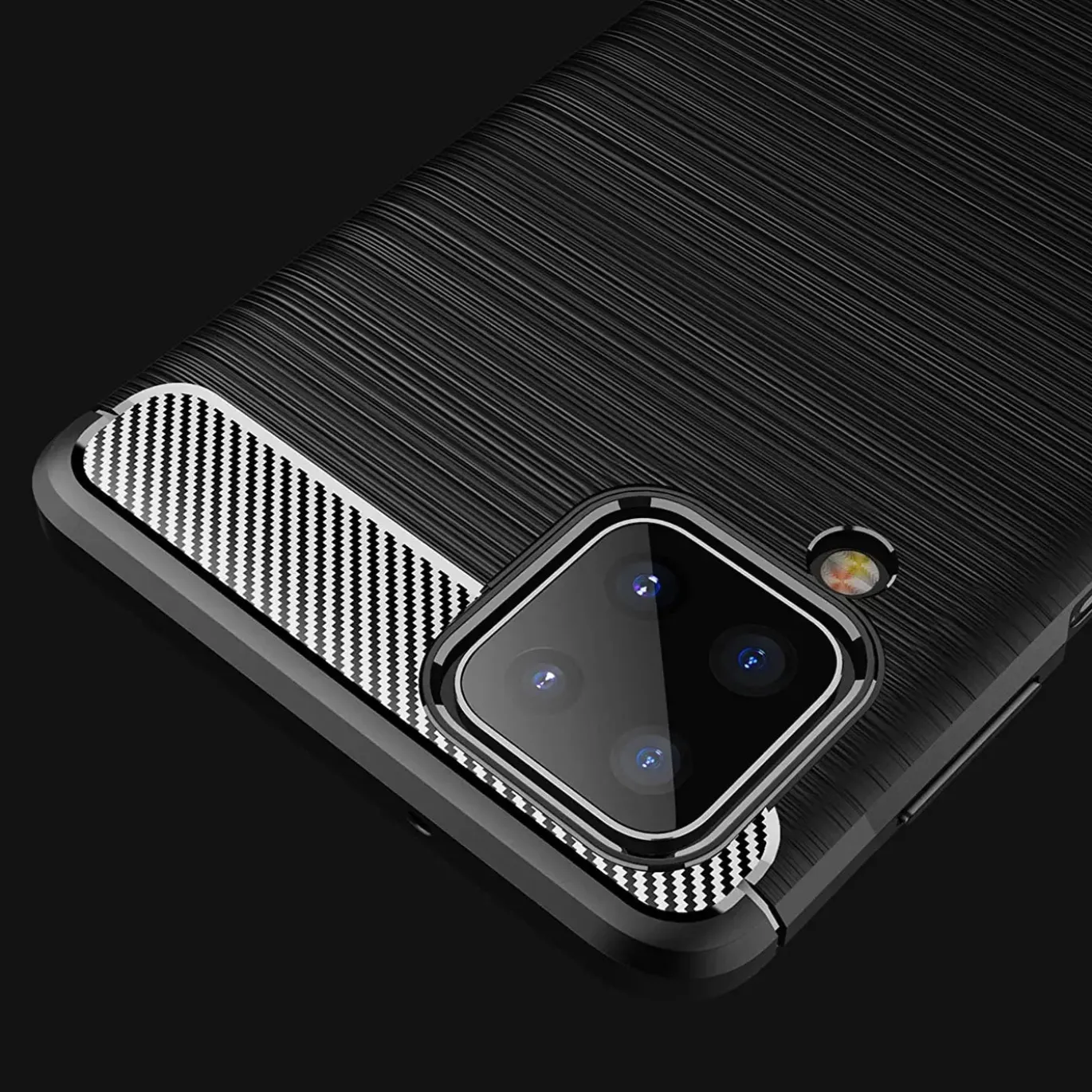 Samsung Galaxy A12 / M12 - Carbon Case Hülle, stoßfest