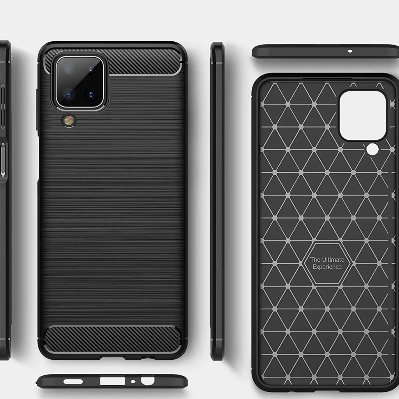 Samsung Galaxy A12 / M12 - Carbon Case Hülle, stoßfest