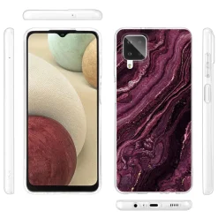 Samsung Galaxy A12 / M12 - Marmor & Sand Design Hülle