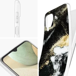 Samsung Galaxy A12 / M12 - Marmor & Sand Design Hülle