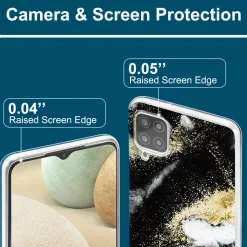 Samsung Galaxy A12 / M12 - Marmor & Sand Design Hülle