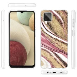 Samsung Galaxy A12 / M12 - Marmor & Sand Design Hülle