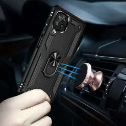 Samsung Galaxy A12 / M12 - Outdoor Hardcase mit Ringhalter