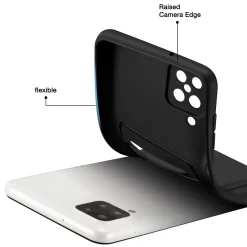 Samsung Galaxy A12 / M12 - Silikonhülle mit Kartenfach & Kameraschutz