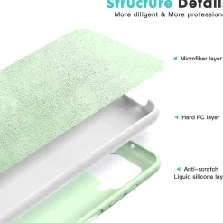 Samsung Galaxy A12 / M12 - Silikon Case mit Mikrofaser-Innenseite