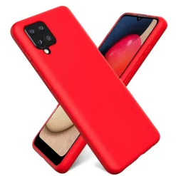 Samsung Galaxy A12 / M12 - Silikon Case mit Mikrofaser-Innenseite