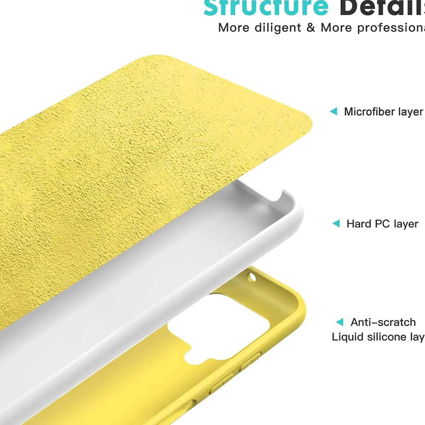 Samsung Galaxy A12 / M12 - Silikon Case mit Mikrofaser-Innenseite