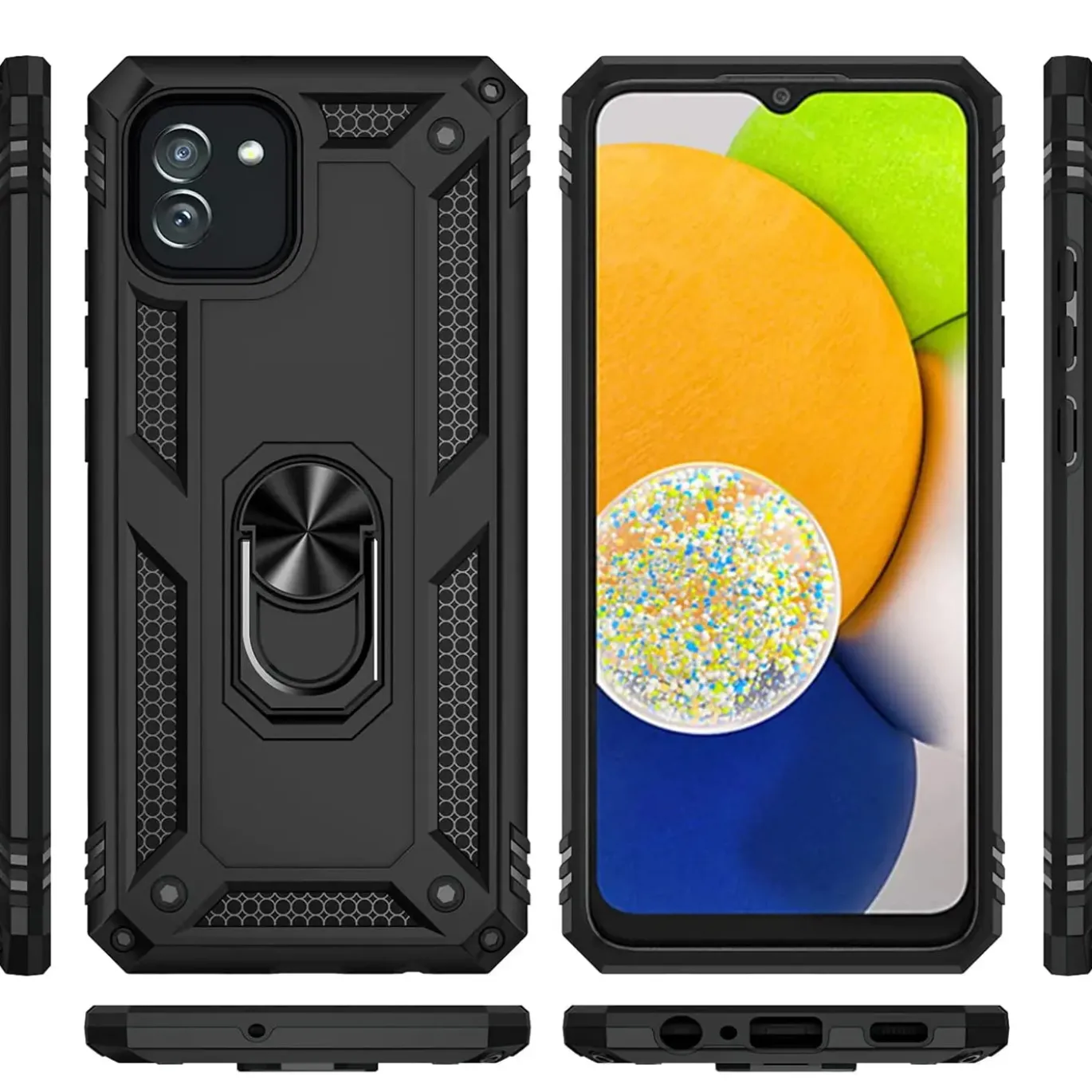 Samsung Galaxy A03 - Outdoor Hardcase mit Ringhalter